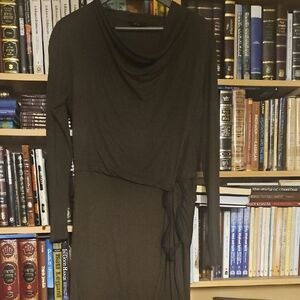 Ted Baker Long Sleeve Dress in Olive